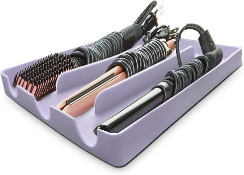 Silicone Mat for Hair Tools, Organizer for Hot Tools, Hair Dryer Holder, Versatile Hair Tool Organizer for Countertops