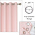 84 Inch Grommets 1 52 84 Inch KEQIAOSUOCAI Length Baby Pink Curtains for Girls Kids Nursery Bedroom - Thermal Insulated