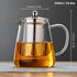 Glass Teapot 18.6 oz, Borosilicate Glass Tea Pot with Detachable Stainless Steel Infuser for Loose Leaf Tea