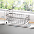 Countertop Consumest Sponge Holder for Kitchen Sink - Auto Draining Sink Caddy Organizer with Detachable Rack, High