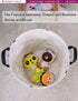 Laundry Hamper Large Canvas Fabric, Lightweight Storage Basket for Toys and Dirty Clothes (Spaceships)