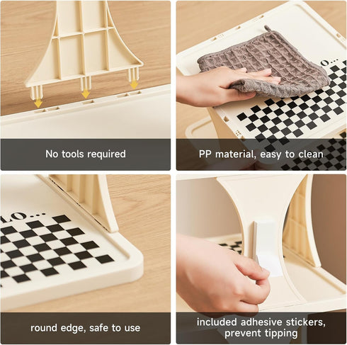 9 Closet, Vertical Shoe Rack Tier, Narrow Free Standing Shoe Organizer for Entryway & Bedroom, Tall Plastic Narrow Shoe