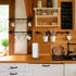 Countertop Blue DonutsOne-Handed Tear Paper Towel Dispenser, Modern Chrome Paper Towel Holder