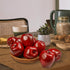 6 Lorigun Artificial Apples Fake Fruits Red Delicious Apples for Decoration, Decorative Fruit, Faux Big Red Apple Pcs