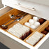 Secura Kitchen Drawer Utensil Organizer Box Set, 5 Pack Bamboo Holder for Cutlery, Makeup, Silverware, Jewelry