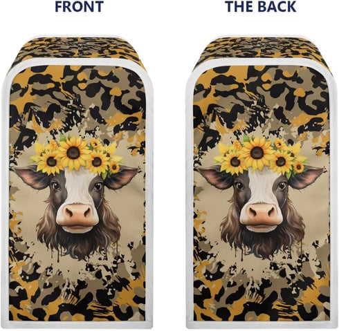 Can Opener Cover Foldable Electric Can Opener Covers Home Decor Can Opener Electric Kitchen Appliance Dust Covers, Sunflower Brown Cow by Suhoaziia