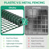 4'x50'/7.5LB Ohuhu Plastic Garden Fence Safety Fence, Reusable Netting Plastic Mesh Fence Roll, Temporary Fencing