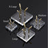 Hipiwe Gold Metal Arm Display Stand Easel with Acrylic Base for Decorative Display of Sphere Crystal Ball, Eggs,