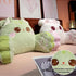 WQHSXXIA Cute Kitty Rest Reading Pillow for Adults, Kawaii Soft Lumbar Pillows Rest Cushion with Washable Cover