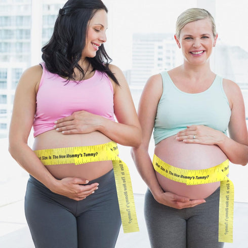 2 Rolls 2in x 150ft Baby Shower Measuring Tape - Tummy Measure Belly Game for Party Supplies