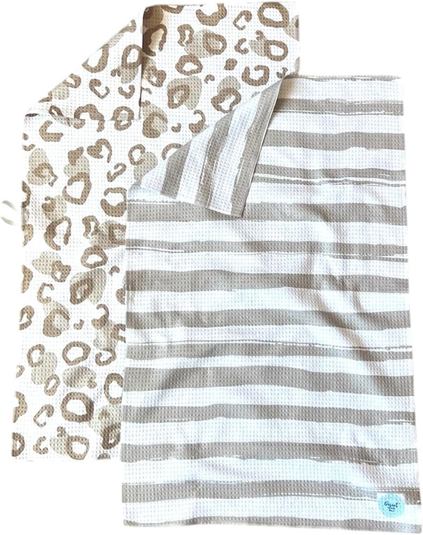 || 2 Pack Double Sided || Waffle Weave Microfiber || Tea Towels