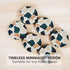 Set 6, Terrazzo Coasters of Ceramic Absorbent Drink Coasters, Cute Moisture Absorbing Coaster, Coffee Table Desk Decor