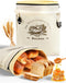 Weenkler Beeswax Bread Bag 2 Pack Reusable Linen Storage Bags with Zipper and