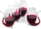 Fox Run Hand Blown Glass Port Sippers, Set of 4, Clear, 2.75 Ounces