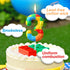 20th 20 Green Red Birthday Candles, Number Candle Cake Topper for Building Block Themed Birthday Cake Decorations