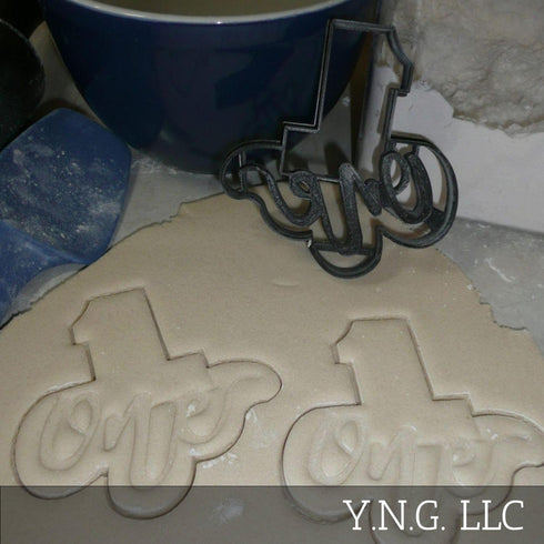 NUMBER ONE 1 BIRTHDAY ANNIVERSARY PARTY COOKIE CUTTER, MADE IN USA, PR2402