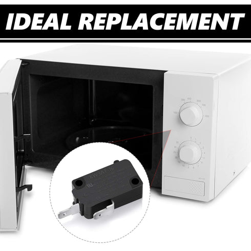 4 Pieces Microwave Oven Door Switches KW3AT-16 Replacement Parts Compatible with SZM-V16-FD-63