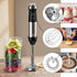 YIOU Immersion Blender, Ultra-Stick Hand Blender Variable Speed Hand Blender 500 Watt Heavy Duty Copper Motor Brushed 304 Stainless Steel for Soups Sauces and Smoothie, Set Black by YIOU
