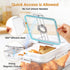 Counter 2 Pack Dynta Bread Box for Homemade Bread, Bread Storage Container for Kitchen Airtight, Time Recording Bread