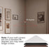 evron Point,Set 2 Corner Mounting Shelf,Easy to Install Wall Corner Shelf,Aluminum Material Shelves with Bendable