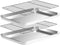Small Baking Sheet with Cooling Rack Set, CEKEE Stainless Steel Cookie Sheets for Baking, 9 x 7 x 1 Inch