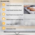 Heavy Duty Stainless Steel Cooling Rack - Oven Safe Wire Rack for Cooking & Baking, Fits Half Sheet Cookie Pan, 2-Pack