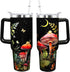 WENININOK Mushroom Cup 40 OZ Tumbler with Handle and Straw Lid Leak Proof