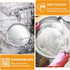 P&P CHEF 10 Inch Pizza Pans (4 Pieces), Round Stainless Steel Pizza Baking Sheet, Non-toxic & Easy Cleaning, Oven &