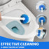 2 Pack Toilet Brush Refills for OXO Toilet Brush Only, Toilet Brush Replacement Head, Blue & White, Nylon & Plastic