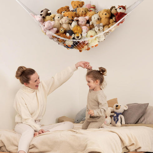 Hammock Hammock Stuffed Animal Storage Net Corner - Large Toy Net for Stuffed Animals Room Decor - Cute Stuff Animal