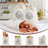 3-Pack 12x17.5 Inch Linen Bread Bags for Homemade Bread & Sourdough, Unbleached with TPU Lining - Reusable Washable