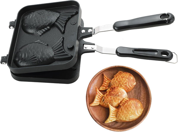 MAOPINER Taiyaki Fish Shape Cake Pan, Waffle Cake Maker for Home DIY Cooking Party Dessert