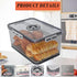 Counter, Honbuty Bread Box Bread Boxes with Lid for Kitchen Airtight Loaf Bread Storage Container,Large Time Recording