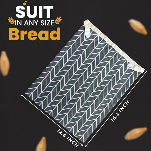 MINGJYLES 2 Pack 12.6 16.3 Reusable Beeswax Bread Bags for Sourdough - x Extra Large Storage, Keeps Homemade Bread