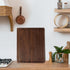 Heimlove 15"x10" Walnut Wood Cutting Board for Kitchen, Reversible Wooden Chopping Board with Deep Juice Grooves