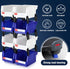 Pe&Hui 6 Pack Storage Organizer Bins, Wall Mount Parts Rack, Stackable Tool Bins for Screws and Office Supplies
