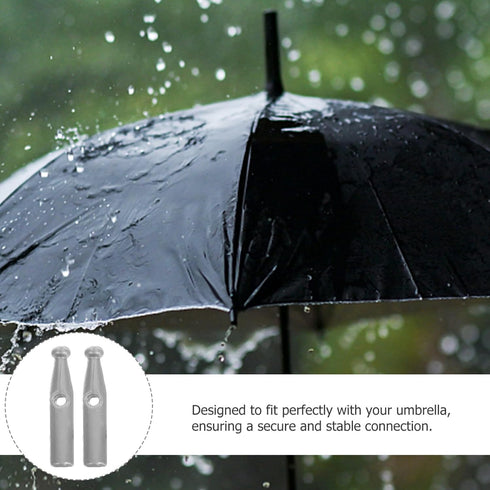Yardwe 10pcs Umbrella Tail Beads Replacement End Tips for Universal Metal Umbrella Bone Cover