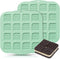 Silicone Waffle Chocolate Mold, 2 Pack Mini Square Non-Stick Waffle Tray for Making Chocolate and Cake Decoration
