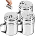 3Pcs Stainless Steel Seasoning Bottle with Handle, Dredge Shaker for Spice, Salt, Powdered Sugar