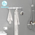 Wall Mounted Coat Rack, 5 Hook Coat Hanger Wall Mount, Premium Stainless Steel Coat Rack, Upgrade Mounted Coat Hooks