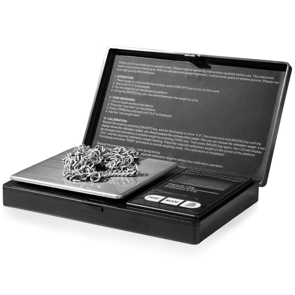 Digital Pocket Scale, 0.01gX150g, Electronic Smart Weigh Scale, Portable Mini Scale with LCD Display, Tare, Black.