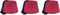 Beistle 3 Piece Felt Fez Hats, Red/Black (S60065AZ3)