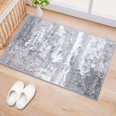 Rugshop Distressed Abstract Watercolor Area Rug, 2' x 3', Gray