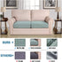 Super Stretch Individual Seat Cushion Covers Sofa Covers Couch Cushion Covers Slipcover Sets Thick Jacquard Textured Twill Fabric (2 Cushion Loveseat,Sage) by ADPON