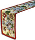 Homvare Christmas Table Setting Full Length Runner, Woven Tapestry 13”x72” for Holiday Dinner and Parties
