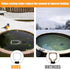 500W Kardeep Bird Bath Heater, Cast Aluminum Submergible Stock Tank Heater De-icer Thermostatic Control Chicken Water