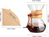 Puricon Pour Over Coffee Maker with Paper Filter, 40 Sheets, 15oz Coffee Dripper Set, Borosilicate Glass Coffee Carafe