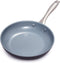 GreenPan Lima 8" Frying Pan Skillet, Ceramic Hard Anodized Nonstick, Gray, PFAS/PFOA-Free, Oven Safe