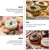 Unomor 3pcs Baking Mold, Donut Cake Pan, Muffin Donut Pan, Flower Donut Baking Cups, Bakeware