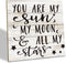 SUSZDOU Family Sign, You Are My Sun, My Moon, & All My Stars,